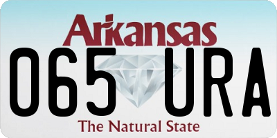 AR license plate 065URA