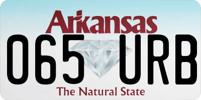 AR license plate 065URB