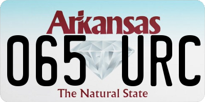 AR license plate 065URC