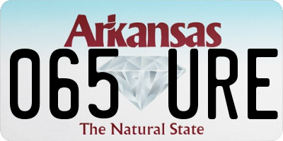 AR license plate 065URE