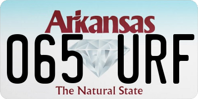 AR license plate 065URF