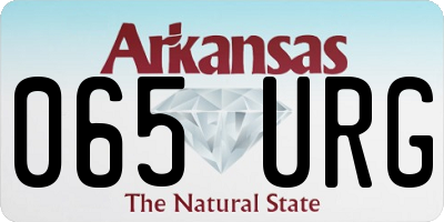AR license plate 065URG