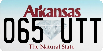 AR license plate 065UTT