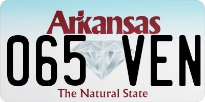 AR license plate 065VEN