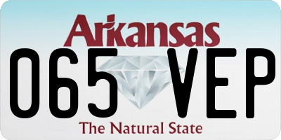 AR license plate 065VEP