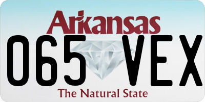AR license plate 065VEX