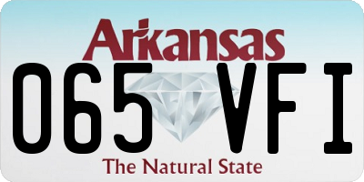 AR license plate 065VFI
