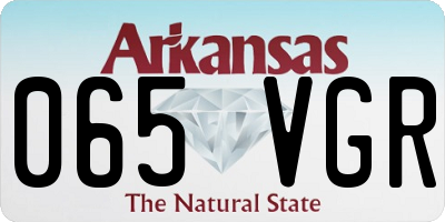 AR license plate 065VGR