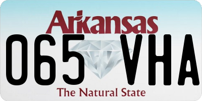 AR license plate 065VHA
