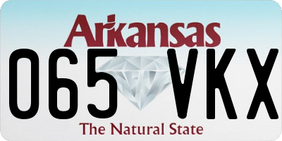 AR license plate 065VKX