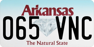 AR license plate 065VNC