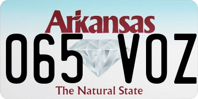 AR license plate 065VOZ