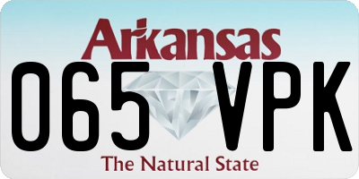 AR license plate 065VPK