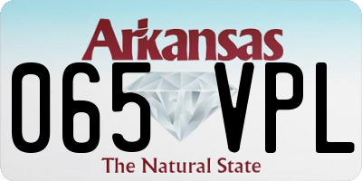 AR license plate 065VPL
