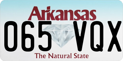 AR license plate 065VQX