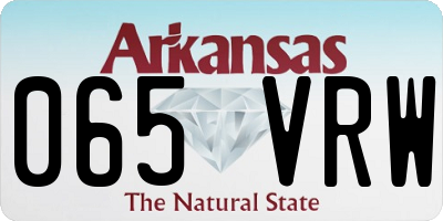 AR license plate 065VRW