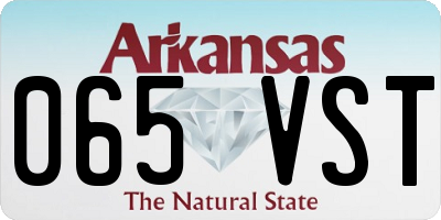 AR license plate 065VST