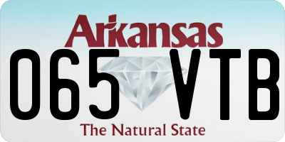AR license plate 065VTB