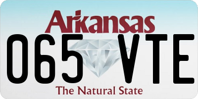 AR license plate 065VTE