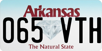 AR license plate 065VTH