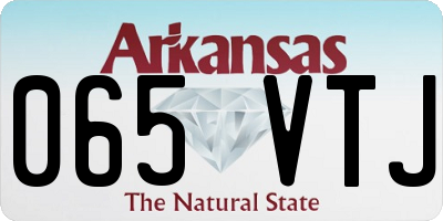 AR license plate 065VTJ