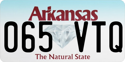 AR license plate 065VTQ