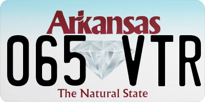 AR license plate 065VTR