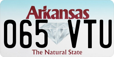 AR license plate 065VTU
