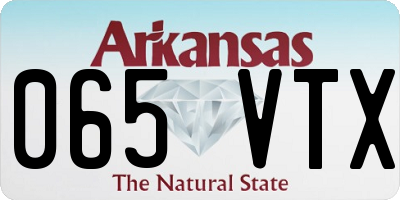 AR license plate 065VTX