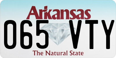AR license plate 065VTY