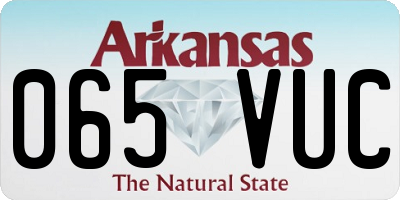 AR license plate 065VUC