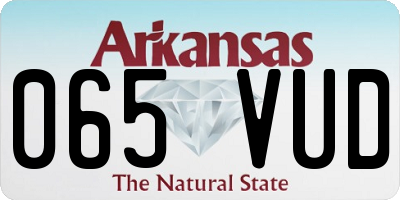 AR license plate 065VUD