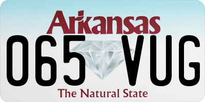 AR license plate 065VUG