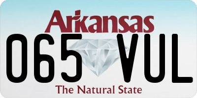 AR license plate 065VUL