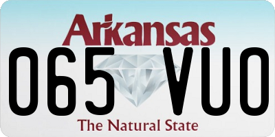 AR license plate 065VUO
