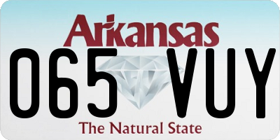 AR license plate 065VUY