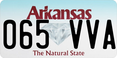 AR license plate 065VVA
