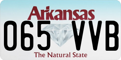 AR license plate 065VVB