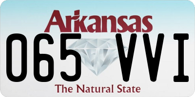 AR license plate 065VVI
