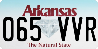 AR license plate 065VVR