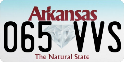 AR license plate 065VVS