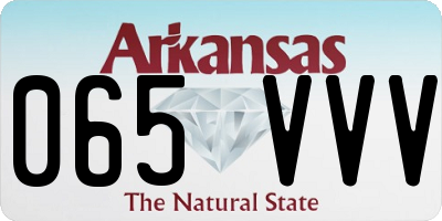 AR license plate 065VVV