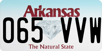 AR license plate 065VVW