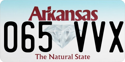 AR license plate 065VVX