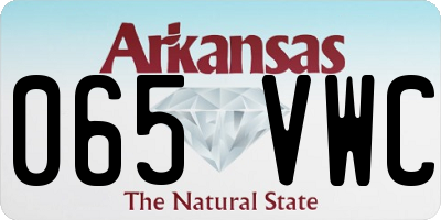 AR license plate 065VWC