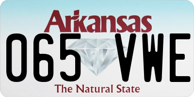 AR license plate 065VWE