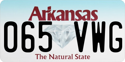 AR license plate 065VWG