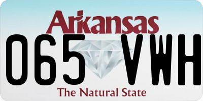 AR license plate 065VWH
