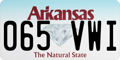 AR license plate 065VWI