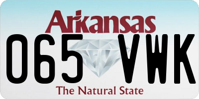 AR license plate 065VWK